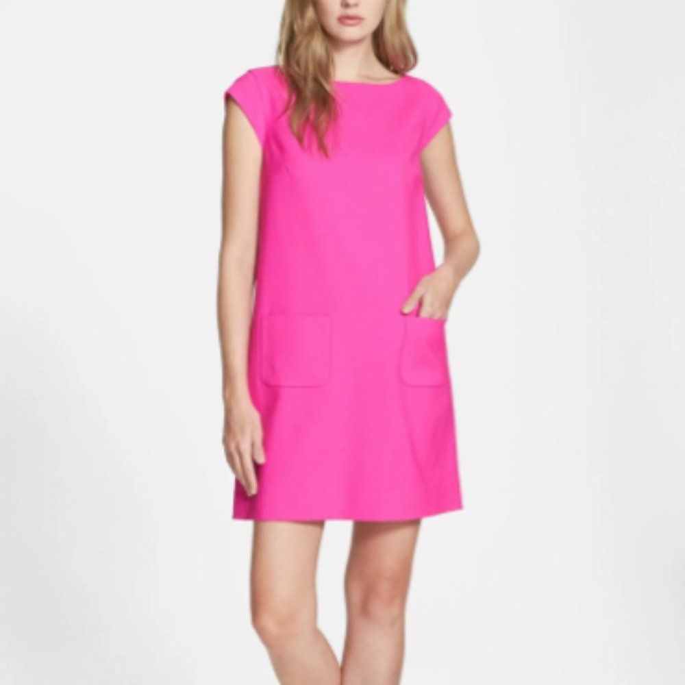 Kate Spade Hot Pink Sheath Dress Capped Sleeves